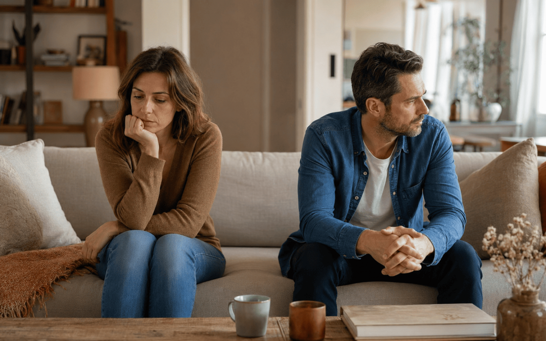 Couple confronté à une distance émotionnelle et à des difficultés de communication